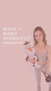 Scroll back to 2020 and 2021 for workouts of me holding my actual baby. 😛 In the name of creating more requested content, Olaf and my 17 lbs. kettlebell is my way of creating a SUPER realistic mom & baby workout situation 🤣☃️. Got a stage 5 clinger? This one’s for you! 1️⃣ Squats 2️⃣ Kneel Ups 3️⃣ Up Downs 4️⃣ Flamingo Lunge 5️⃣ Bridges In my 20s I used to teach cardio dance classes for moms with baby’s in carriers. We called it “Salsalicious”. The kids LOVED it and many would actually nap whi