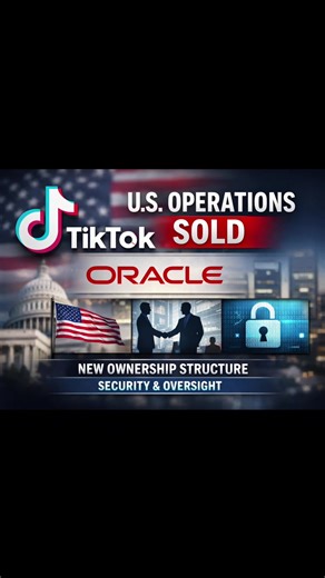 🚨 TikTok Update: It’s now official — TikTok’s U.S. operations have been moved into a new ownership structure, with Oracle involved as part of the investor group. This is expected to keep TikTok running in the U.S. under updated security and oversight terms. #TikTok #TikTokNews #Oracle #TechNews #SocialMedia