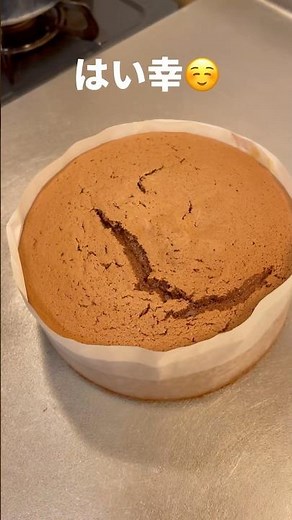6号チョコスポンジ作ってもろた #スポンジ #ケーキ #レシピ