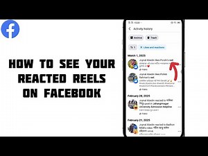 How To see Your Reacted Reels On Facebook