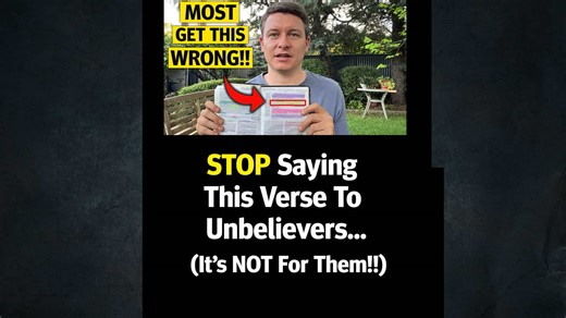 STOP Using This Verse To Unbelivers… (It’s NOT For Then!!) #christian #jesus #bible
