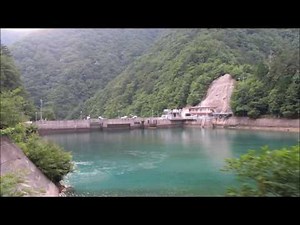 伊奈川ダム 稲川渓谷 伊奈川ダム林道 (帰り)長野県木曽郡大桑村 ダムから国道19号線までの車窓