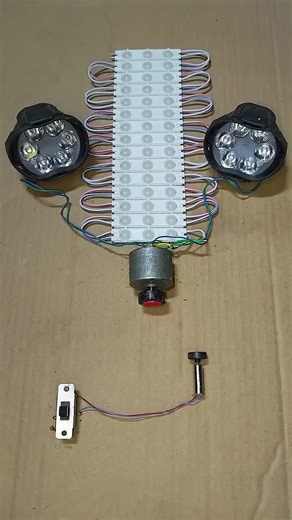 Powering LEDs & Bike Headlights with Drone Motor
