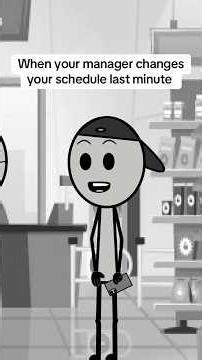 When your manager changes your schedule last minute 😭💀
