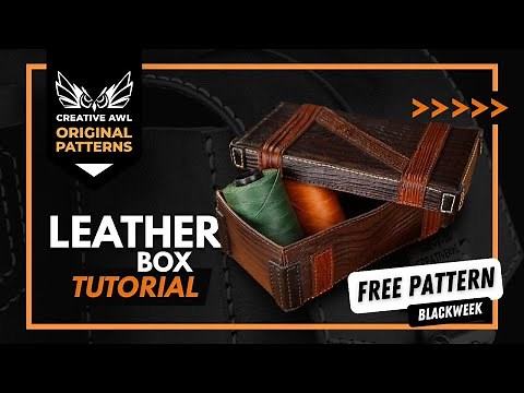 Wooden Leather Box DIY - Free Pattern for any purchase over 10$