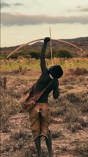 Master Hunter Preparing for the Perfect Spear Throw | Ancient Survival Skills #shorts