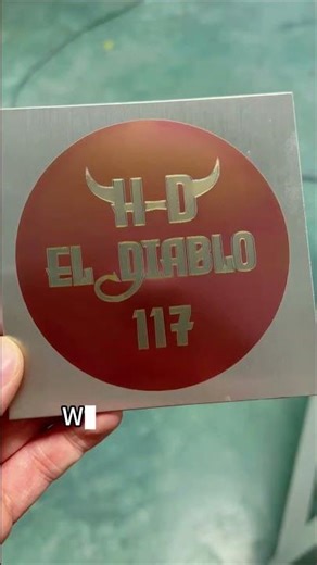 Colorful Fiber Laser Marking on Stainless Steel – Stunning Logo Demo