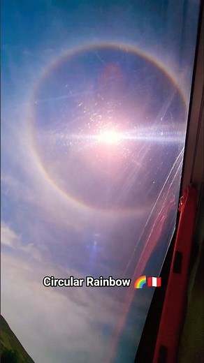 Glory! Circular Rainbow in Peru 🇵🇪🌈 Stunning Natural Phenomenon