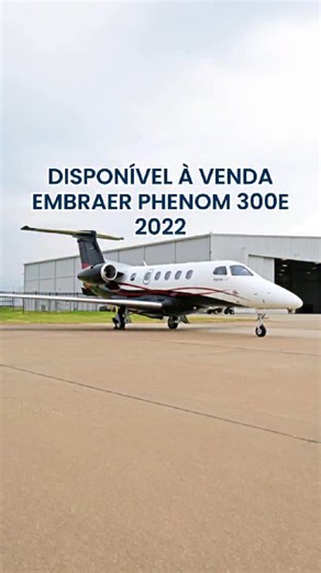 À VENDA | PHENOM 300E | ANO: 2022 | FINANCIAMENTO DISPONÍVEL Com apenas 208 horas totais Único dono desde novo 11 assentos Fuselagem no programa EEC Standard Motores no programa ESP Gold Painel Garmin G3000 Aviônicos e Equipamentos Adicionais: Advanced Garmin G3000-based Prodigy Touch Flight Deck Avionics Suite DME – Distance Measuring Equipment ADF – Automatic Direction Finder Radio Altimeter ELT/NAV – Emergency Locator Transmitter w/ Positioning Report TCAS II 7.1 – Traffic Collision Avoidanc