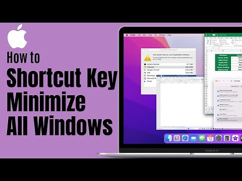 Shortcut Key to Minimize/Hide All Windows in MacBook (100% Works)