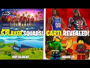 Fortnite Winterfest 5 PLAYER SQUADS! (Playboi Carti TRAILER, Ninjago WAVE 1 & 2)