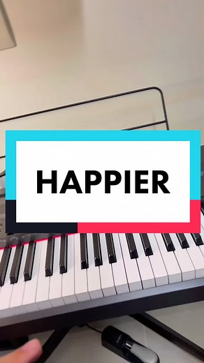 Learn to Play Happier by Marshmello on Piano