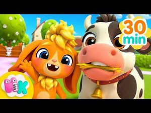 La Vaca y Mas canciones de animales 🐮🐷🐥 | HeyKids