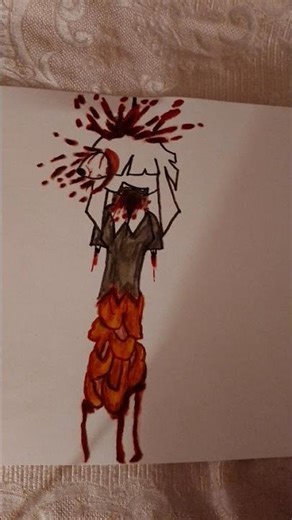 Gore drawing #art #drawing #horror #fpe #blood