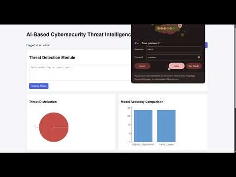 AI Powered Cyber Threat Detection Using NLP | Project Demo