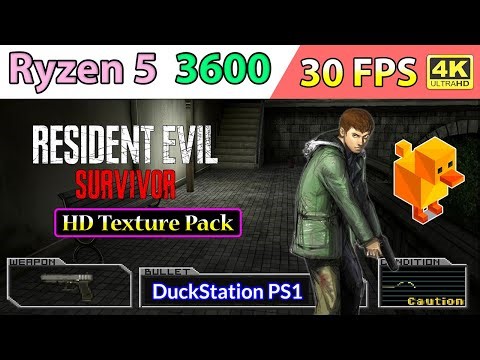 Resident Evil: Survivor - HD Texture Pack • 30 FPS • 4K - DuckStation PS1 | Ryzen 5 3600