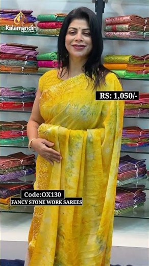 Fancy Stone Work Sarees Collection | Kalamandir Sarees