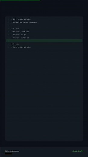 Git Stash: Save Work Without Committing 🔄
