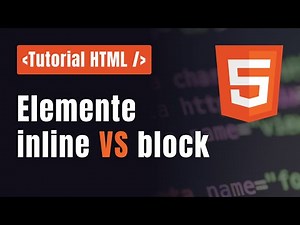 Tutorial HTML in ROMANA - Elemente inline si block in HTML | Tag-urile div si span