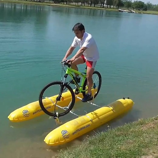 Turn any bike into a boat with this kit. Build your own: https://chdr.tv/homes10916 | Cheddar Gadgets