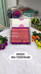 1K views · 37 reactions | For booking -7339179490 #kanchipuramsilksaree #newcollection #handloom #sareestyle #sareedraping #instagood #photography #bridal #reels #Keralasaree #Onam #sareeblouse #sareelover #saree #elampillai | V Priya | Facebook