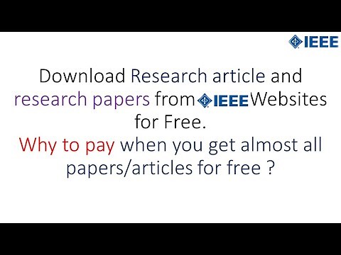 how to download research papers from ieee for free