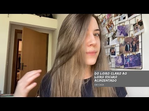 Do loiro claro ao loiro escuro acinzentado em casa 😅