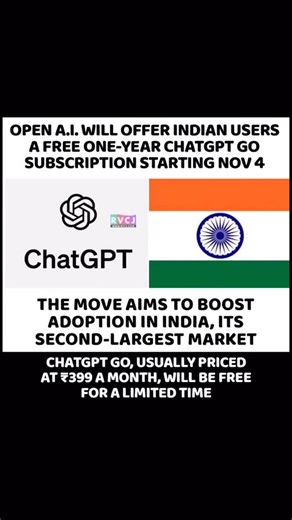 614K views · 604 comments | Nov 4th chatgot Go will be free for Indian users. #coding #programming #javascript #chatgpt #go #free #chatgptgo #ai | Neeraj Walia | Facebook