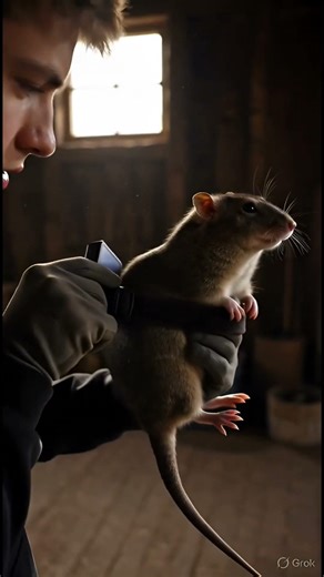 Rat POV: Nano Camera Inside a Hidden Burrow Reveals Baby Rats #shorts