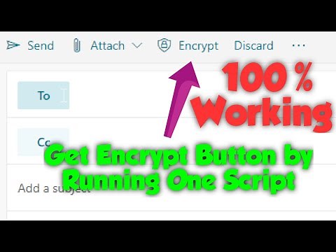 Fix Encrypt button missing issue in office 365