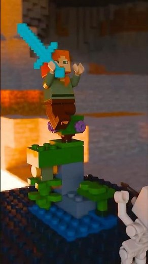 LEGO Minecraft The Lush Cave Fight Alex Vs Skeleton I Animation Set 30705