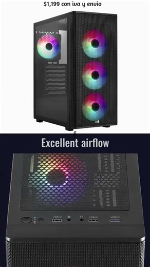 Análisis rápido del gabinete aerocool designer gb bk v2#aerocool #pcbuildinggame #pcbuildingtips