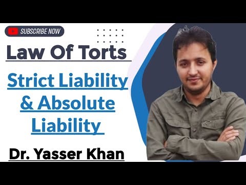 Strict Liability & Absolute Liability | Understanding Strict liability | Absolute Liability | Law