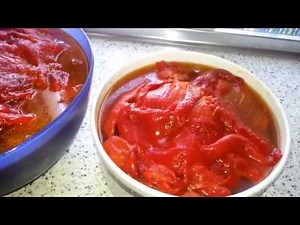 CONSERVA DE PIMIENTO ROJO DE TEMPORADA