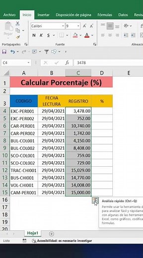 Calcular Porcentaje en Microsoft Excel Facil #microsoftexcel #excelavanzado