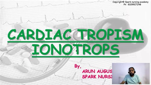 26. cardiac tropism, inotropes