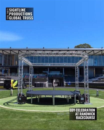 Design Quintessence on Instagram: "✨What a night! Sightline Productions delivered full event production for the EOY party for a client at Randwick Racecourse — with a complete tech solution throughout. From system design, staging, lighting, AV and rigging to full on-site crew and show-call, Sightline handled every element from start to finish with professionalism and precision. If you’re after turnkey event production — done right — they’ve got you covered. #SightlineProductions #EventProduction