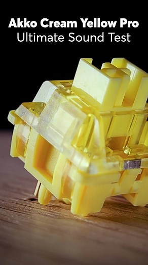 Akko V3 Cream Yellow Pro Ultimate Sound Test! One of the best linear switch at this price point! @akkogear Link in Bio. #keyboard #mechanicalkeyboard #customkeyboard #gamingkeyboard #akko #akkoswitches #keyboardswitches #keyboardsoundtest #keyboardasmr #keebsporn #akkocreamyellow