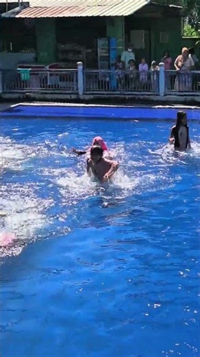 Swimming race challenge, who will win?!! #shorts