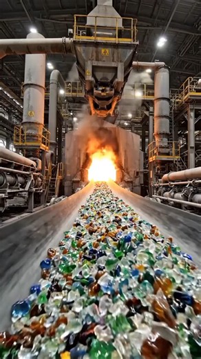 🇨🇳How Famous Glass Bottles Are Made in China! 🇨🇳 | Satisfying Factory Process