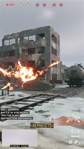 German AT-Gunner Destroys T-60 with Sturmpistole | Enlisted BR2 Germany