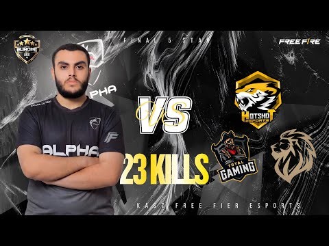 5 STARS FINAL 23 KILL ☠️ VS 🇮🇳 🇵🇰🇵🇹🇩🇿 FREE FIRE HIGHLIGHTS EM CAMPEONATOS 👻 (HONOR 400 PRO 📲) 