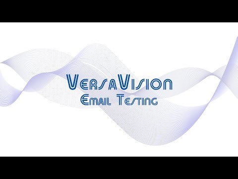 VersaVision - Test Email Server Connection
