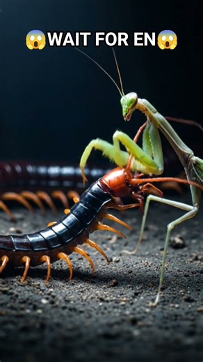 Mantis vs Centipede – Nature’s Deadliest Insect Clash.😱 | #shorts