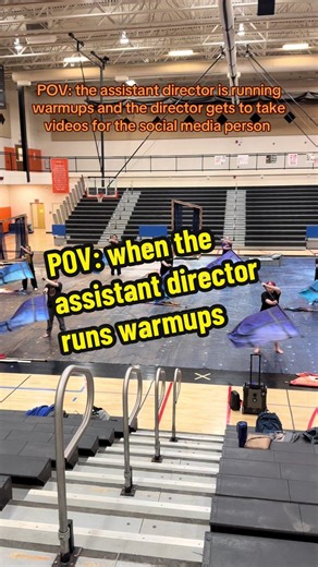 Behind the Scenes of Color Guard Practice
