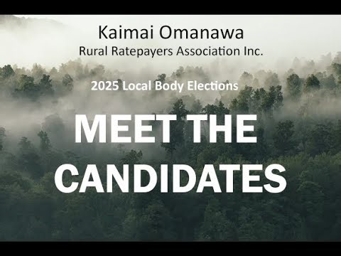 WBOPDC Kaimai Ward & BOPRC MEET THE CANDIDATES 2025