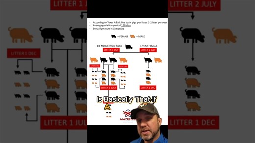 Feral Pig reproduction rates in the United States