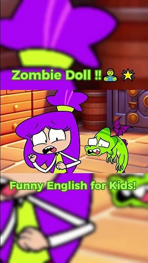 Zombie Doll !! 🧟‍♂️🌟 #Funny English for Kids! #shorts #scary #kids