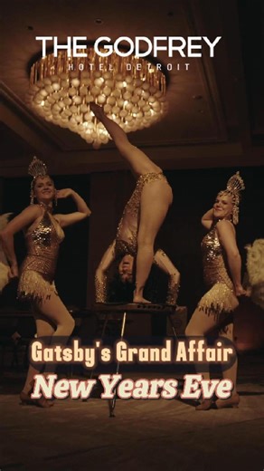 Ring in the New Year in true Gatsby fashion ✨ Join Glovation Entertainment at IO Godfrey Detroit for Gatsby’s Grand Affair—an evening of timeless glamour, elevated cuisine, and dazzling live entertainment. Indulge in exquisite dining while marveling at captivating performances featuring contortionists, burlesque artists, tap dancers, and more—all set within the chic elegance of The Godfrey Hotel Detroit. 🎩✨ Dress to impress. Celebrate in style. Welcome the New Year in grandeur. Space is limited