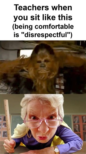 Teachers be like #starwars #chewbacca #wookiee #wookie